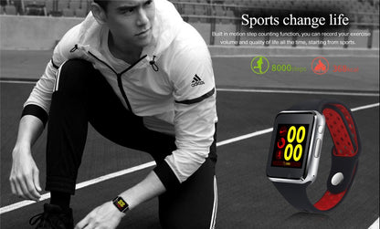 Android bluetooth smartwatch m3 black red