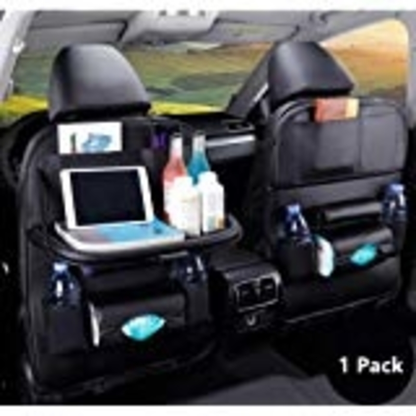 Car seat organiser w/tray table