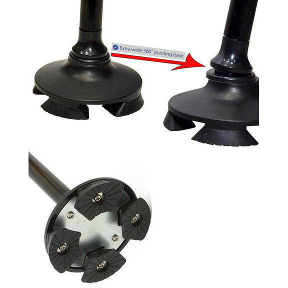 Safety walking stick with alarm - lighted walking cane