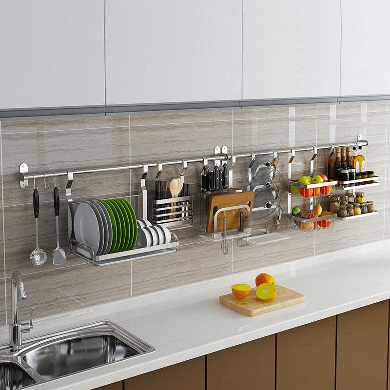 Mega kitchen utensils wall mount organizer