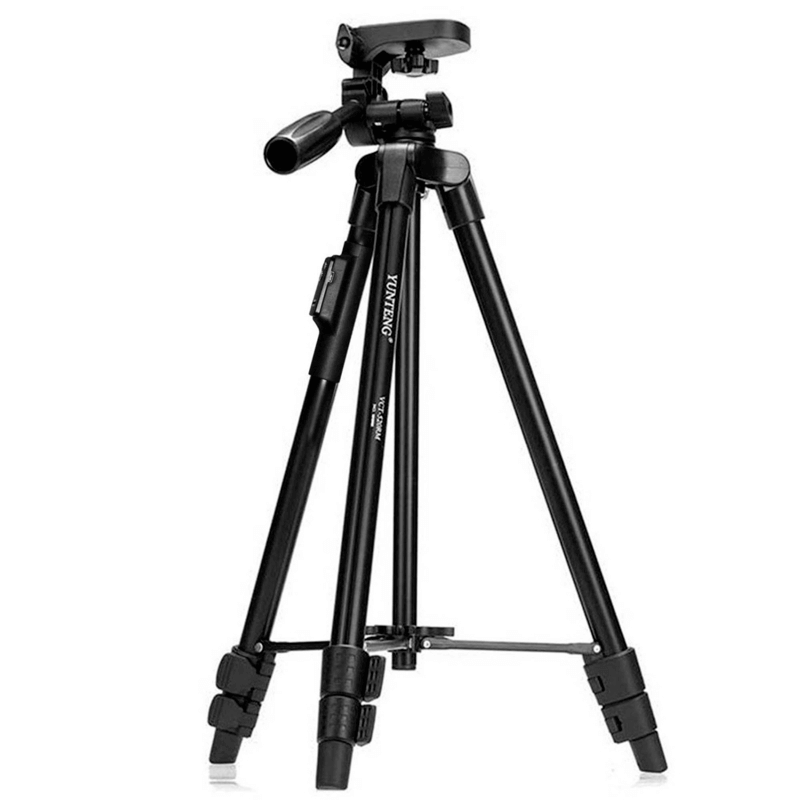Yunteng 3388 tripod dslr camera mobile professional tripod stand