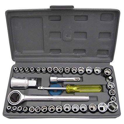 Aiwa multi purpose combination socket wrench set (40 pieces)