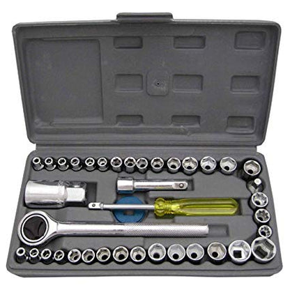 Aiwa multi purpose combination socket wrench set (40 pieces)