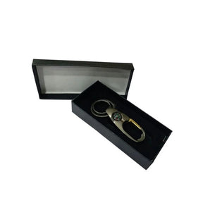Pack of two stylish metal keychain with compass