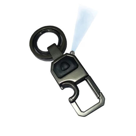 Pack of 2 stylish metal key chain with led light