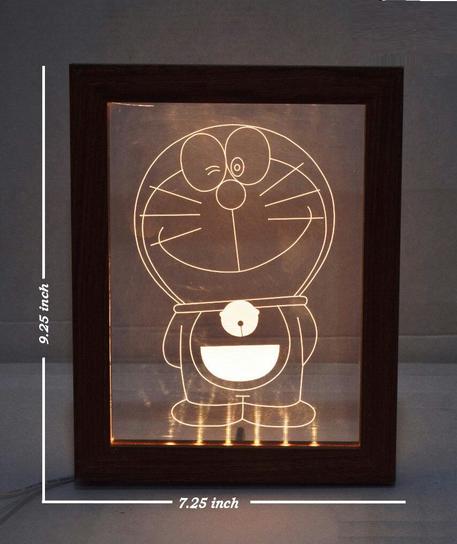 Doraemon acrylic frame - brown