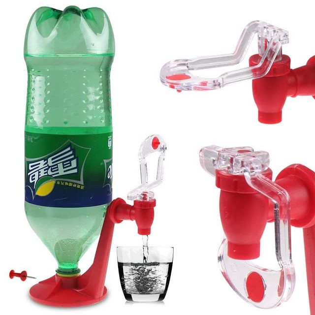 Fizz portable soda saver+drinking water dispenser bottle