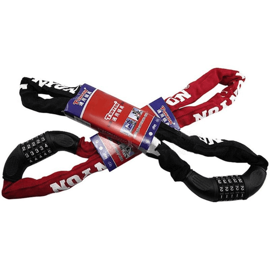 Bicycle anti-theft 5 digit combination password chain lock