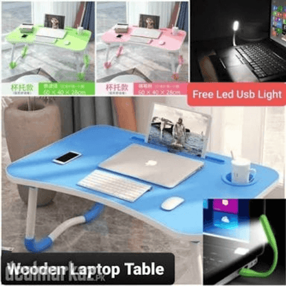 Computer laptop folding table