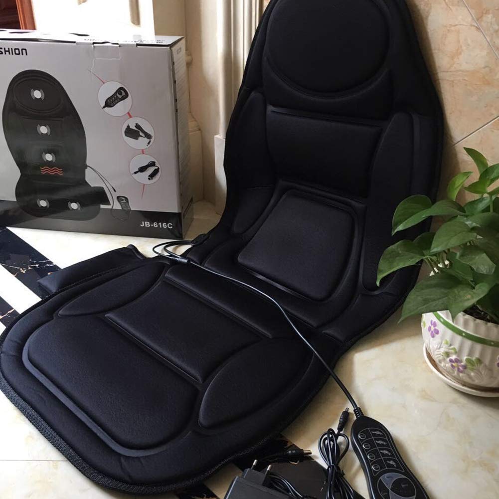 Heated vibrating seat massage cushion+heat therapy massager