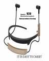 Bluetooth handsfree neck band sports earphone uflex v28