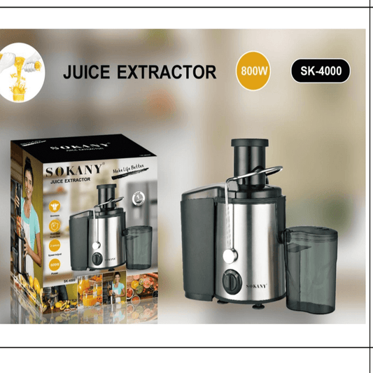 Sokany sk-4000, 800 watt 2 speed stainless steel juice extractor