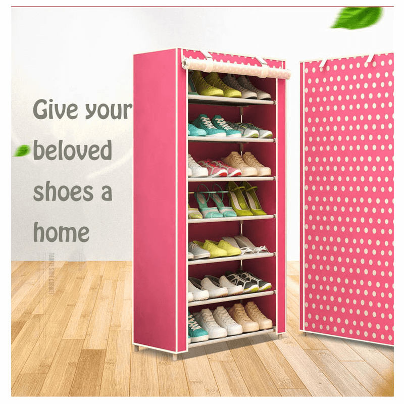 Multilayer shoe rack detachable dustproof nonwoven fabric