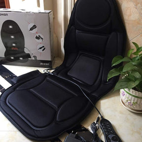 Heated vibrating seat massage cushion+heat therapy massager