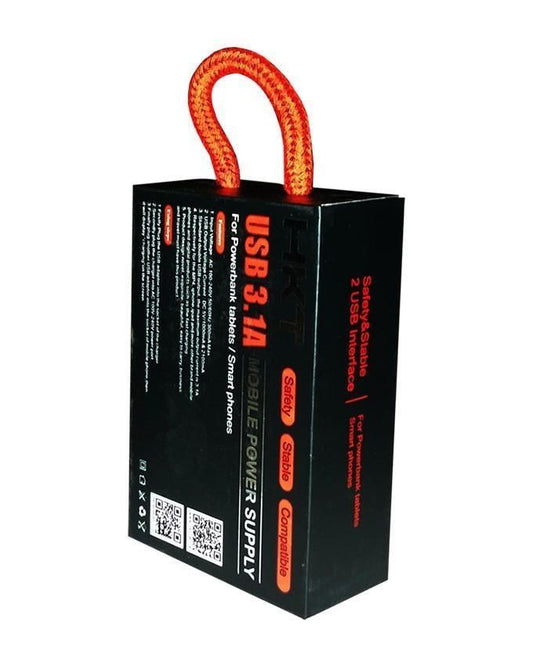 3.1a fast charger for samsung - black