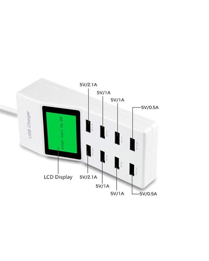 8-usb hub with digital meter