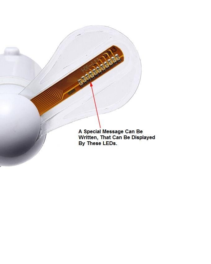 Shop publicity fan ( textable programmable cd)