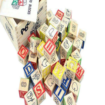 Abc wood blocks - large
