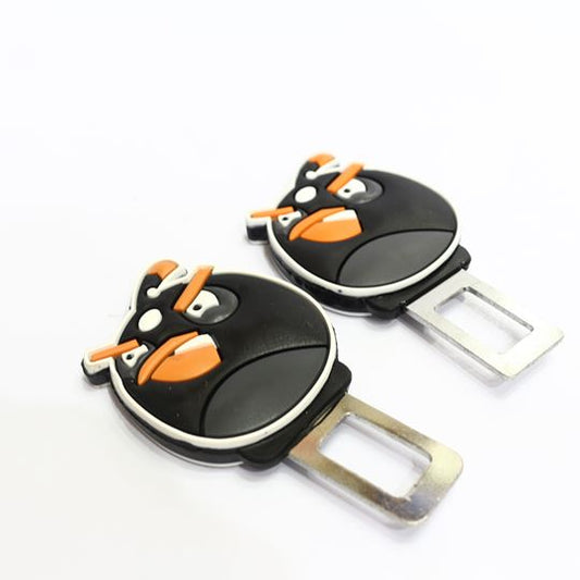 Custom seat belt warning canceler clips angry bird style- black