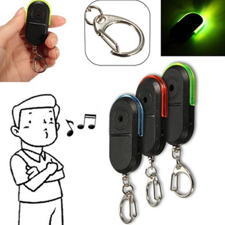 Wireless anti-lost alarm key finder -whistle light key chain