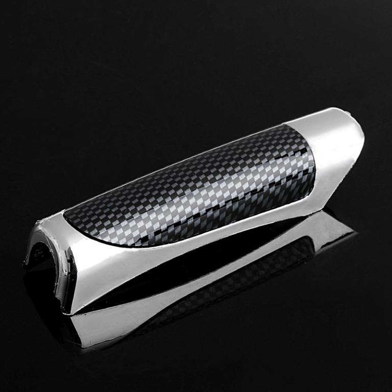 Carbon fiber style hand brake protective handle cover