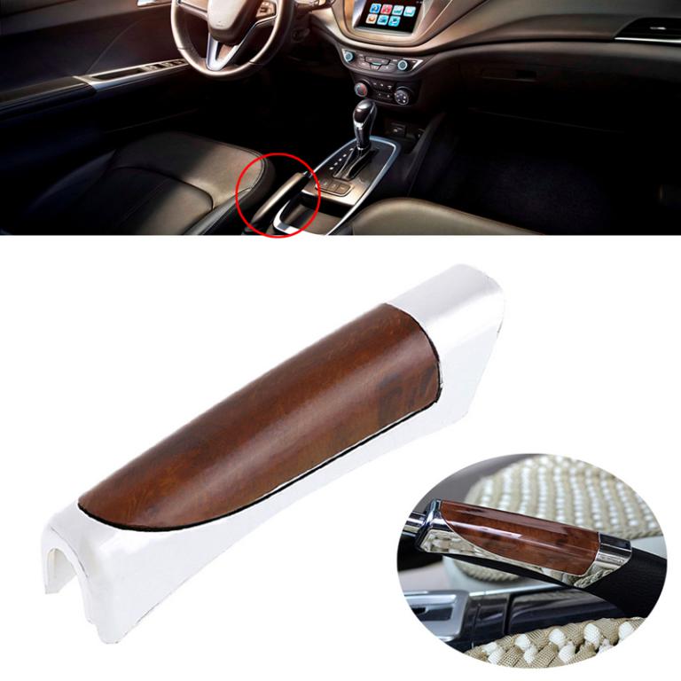 Carbon fiber style hand brake protective handle cover