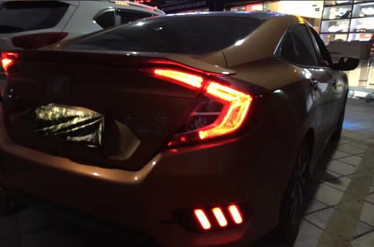Honda civic 2016 2017 led brake lights rear bumper