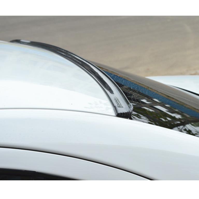 Carbon fiber soft tail spoiler car rear roof trunk wing lip