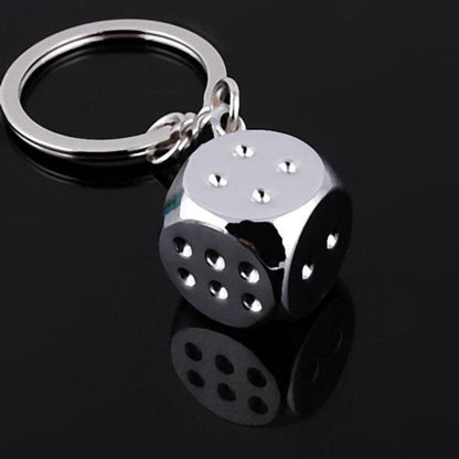 Dice key chain fashion gamble key chains