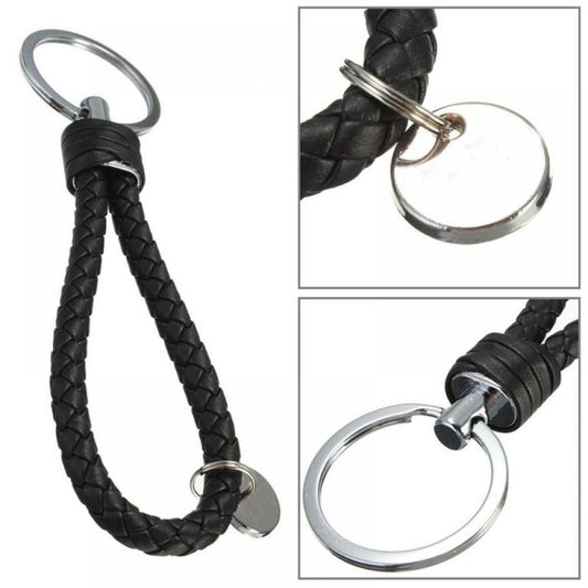 Fashion leather key chain ring