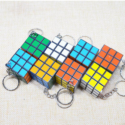 Small magic cube circle puzzle hanging pendant key