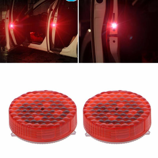 Waterproof wireless car door led safety warning light-pair