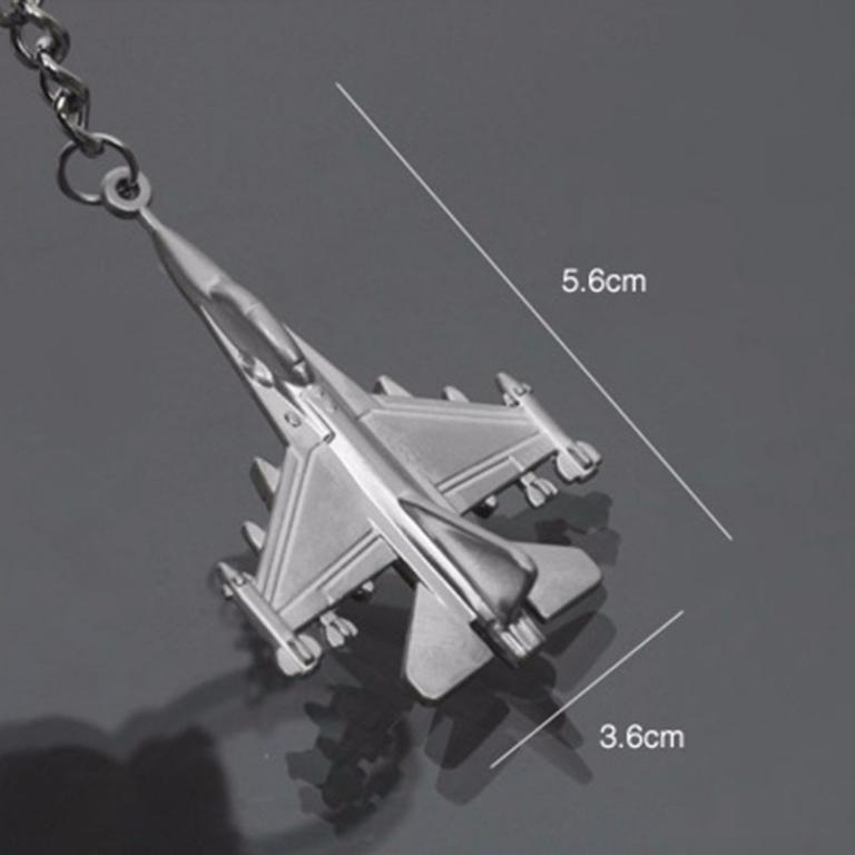 Aircraft fighter jets metal alloy key chains