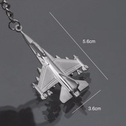 Aircraft fighter jets metal alloy key chains