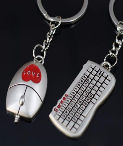 1 pair mouse and keyboard key ring