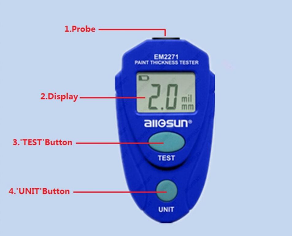 Digital car painting thickness tester paint thickness meter