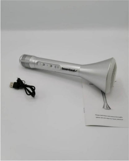 Bluetooth karaoke mic with built in speeker- boom beatz
