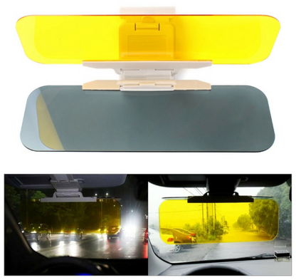 2 in 1 car anti-glare mirror sun visor mirror day and night