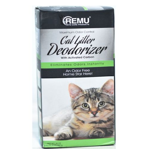 Cat litter deodorizer with activated carbon