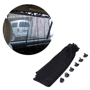 Pack of 4 curtains black, car sun shade side window curtain