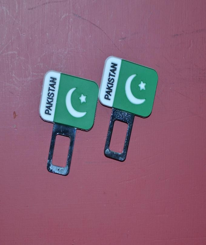Custom seat belt warning canceler pakistan flag