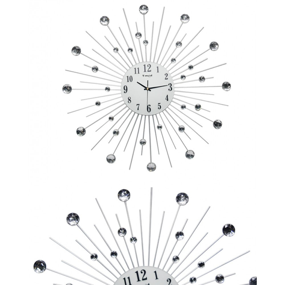 Diamante spiral wall clock planets shape