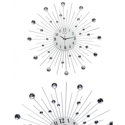 Diamante spiral wall clock planets shape