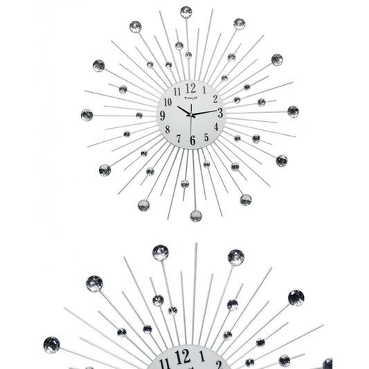 Diamante spiral wall clock planets shape