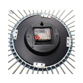 Diamante spiral wall clock flower shape