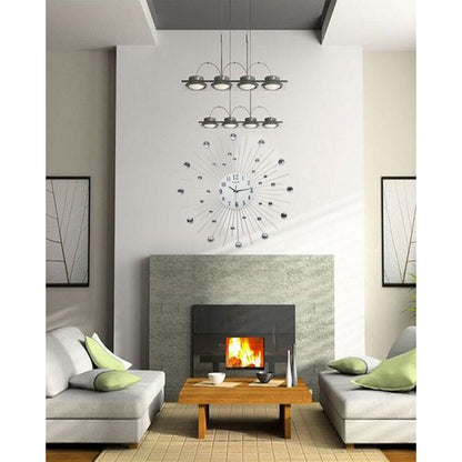 Diamante spiral wall clock planets shape