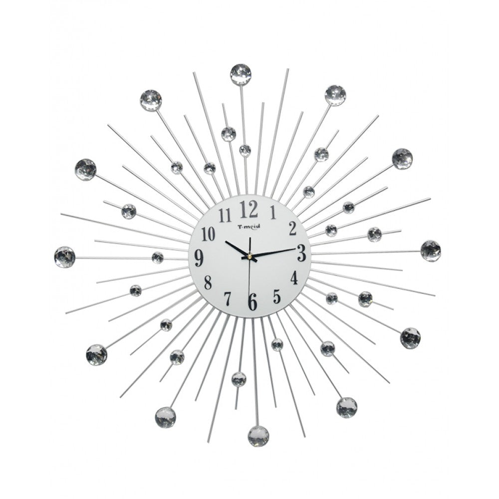 Diamante spiral wall clock planets shape