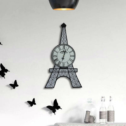 Eiffel tower wall clock - large