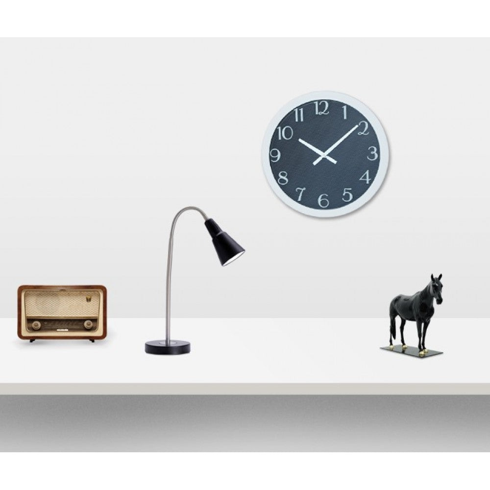 Fabric texture wall clock large 03