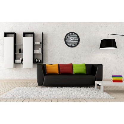 Fabric texture wall clock large 01